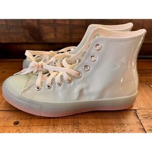 Converse Chuck Taylor 70 Hi Patent Leather Sz W 8.5- M 6.5 Unisex Mint Green